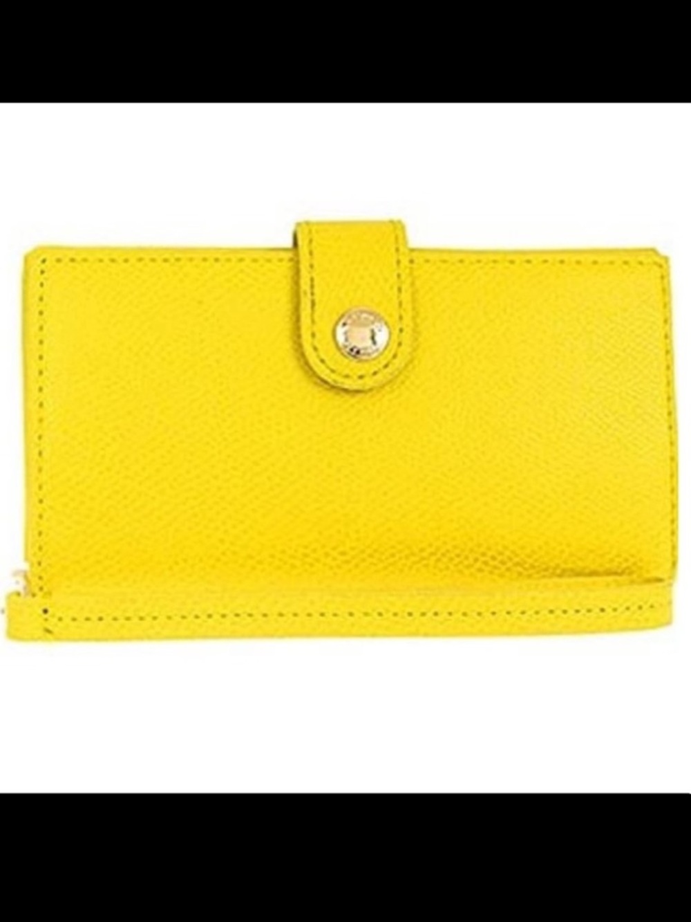 Coach Crossgrain Leather Phone Clutch Wristlet